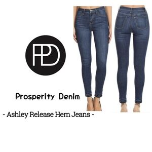 Prosperity Denim Release Hem Denim  Straight Leg Jeans sz 29